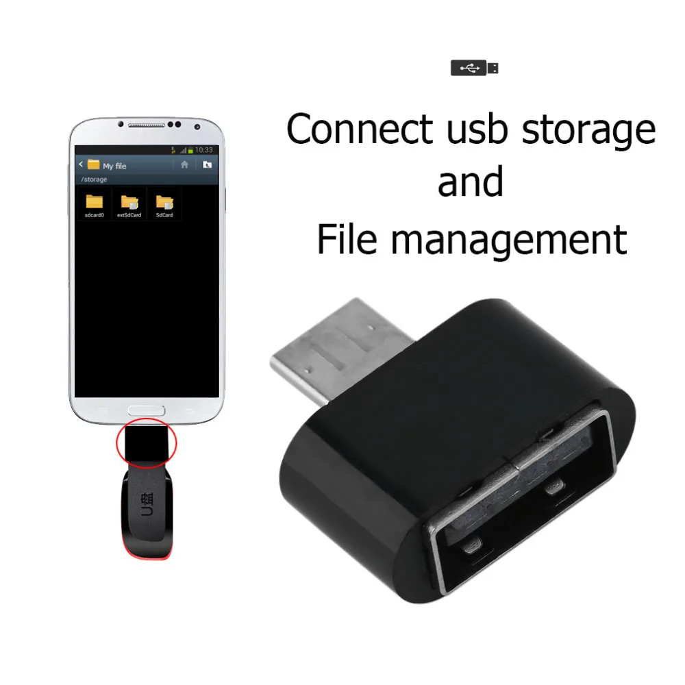 1 шт. Мини Micro USB мужчина к 2.0 Женский адаптер OTG конвертер для телефона Android