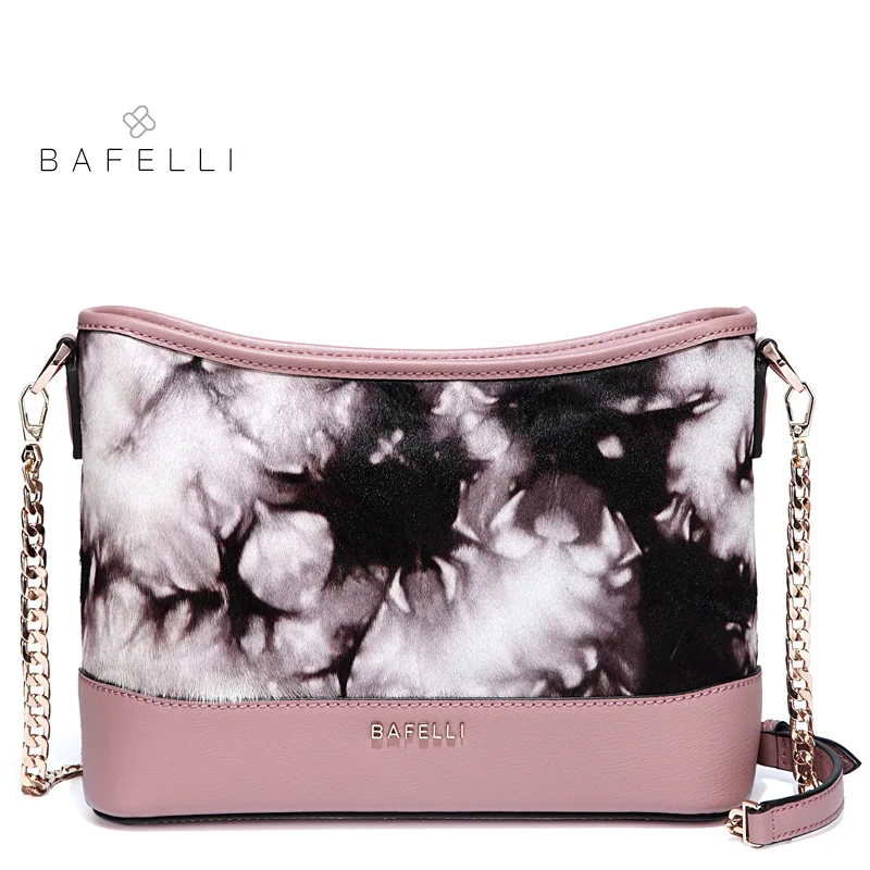 

BAFELLI Spring and Summer Bag Women's Bags New Arrival Genuine Horse Fur Shoulder Bag Bucket Luxury Fashion Brand Women bolsa