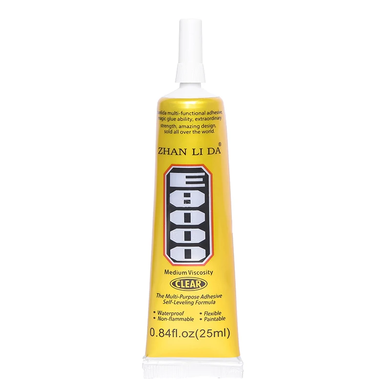 

25ML Industrial Super Liquid E8000 Glue School Metal Glass Rubber Paper Adhesive E-8000 Cyanoacrylate Epoxy Resin Wood Fabric uv