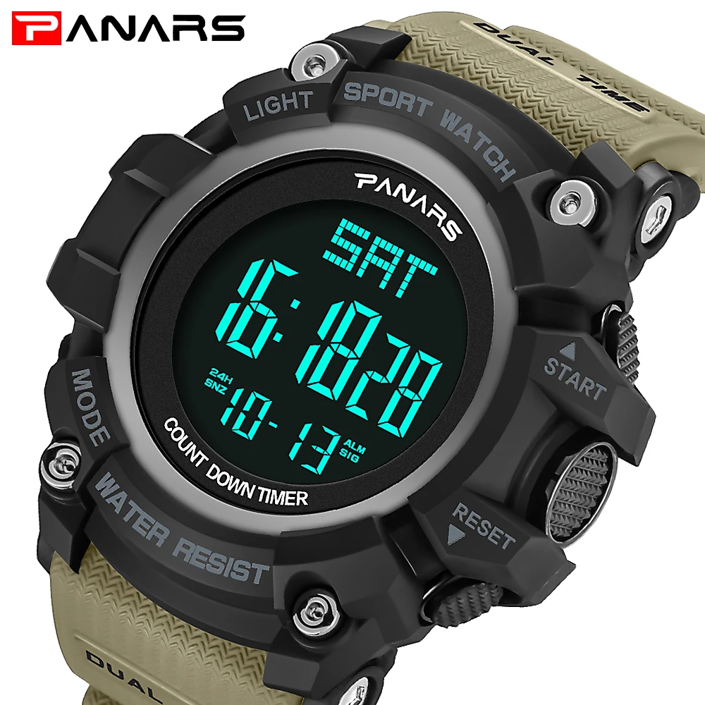 

New Design S SHOCK Style Men Wristwatches PANARS Luxury Brand Digital Watches Mens Fashion Sport Chronograph Relogio Masculino
