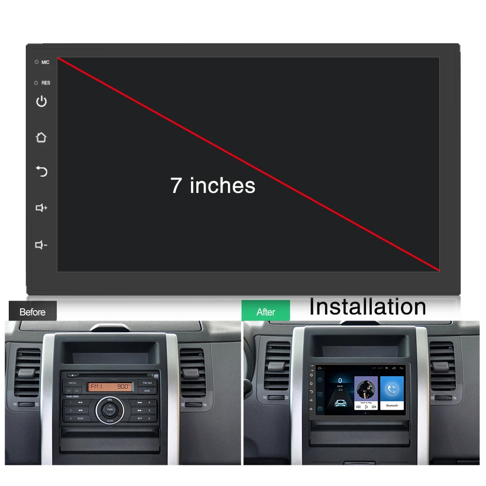 

Vehicle GPS 7 inch HD Android Universal Machine Navigation Car MP5 Player Intelligent Auto One Machine 2019 For Car Electronics
