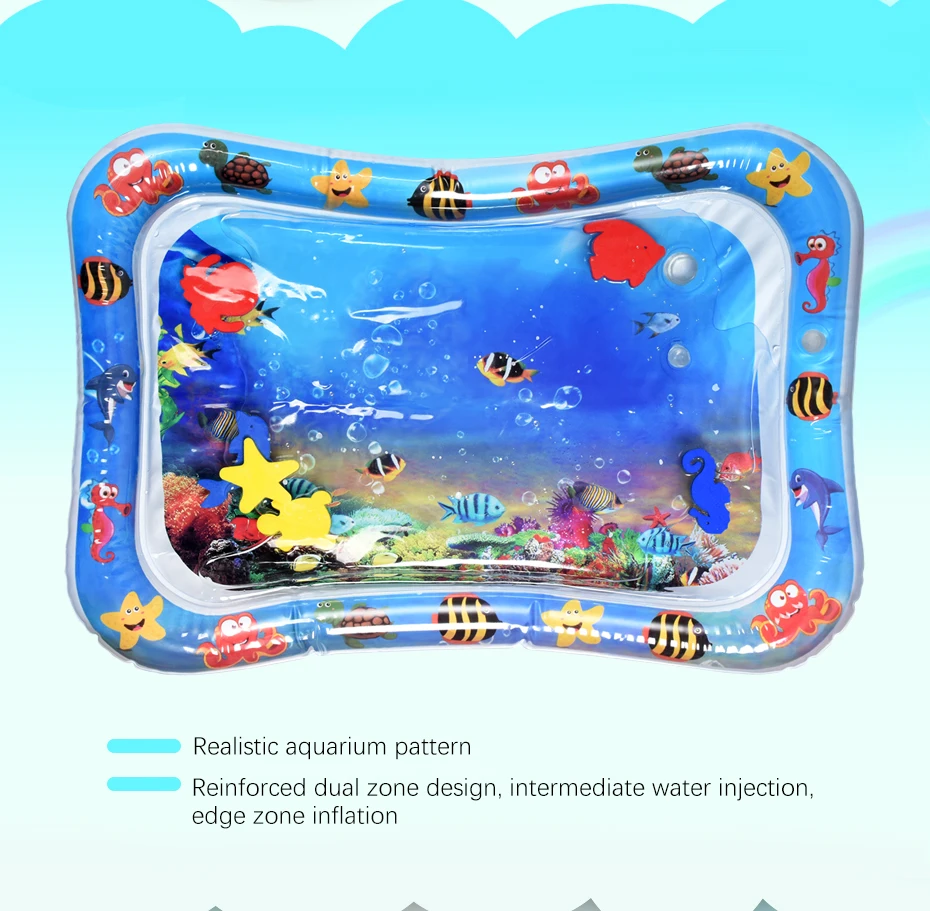 Baby Inflatable Play Water Mat Water Band Pillow Prostrate Cushion Summer Toy