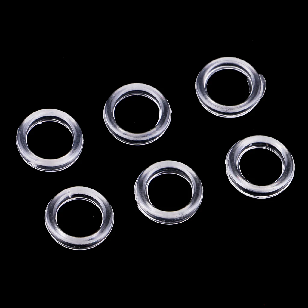 100 Pieces Nylon Bra Strap Adjuster Slider O Ring Lingerie DIY Sewing Crafts 6mm