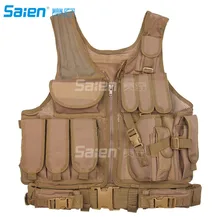 Тактический жилет Регулируемая дышащая Боевая тренировочная безрукавка для охоты на открытом воздухе, рыбалки, болельщиков армии, игры выживания, боевой подготовки