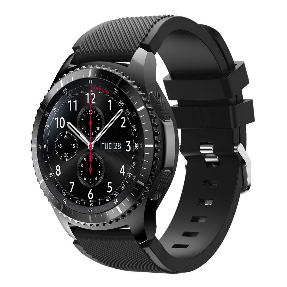 Gear S3 Frontier ремешок для samsung Galaxy watch 46 мм 22 силиконовый часов браслет huawei часы GT S 3