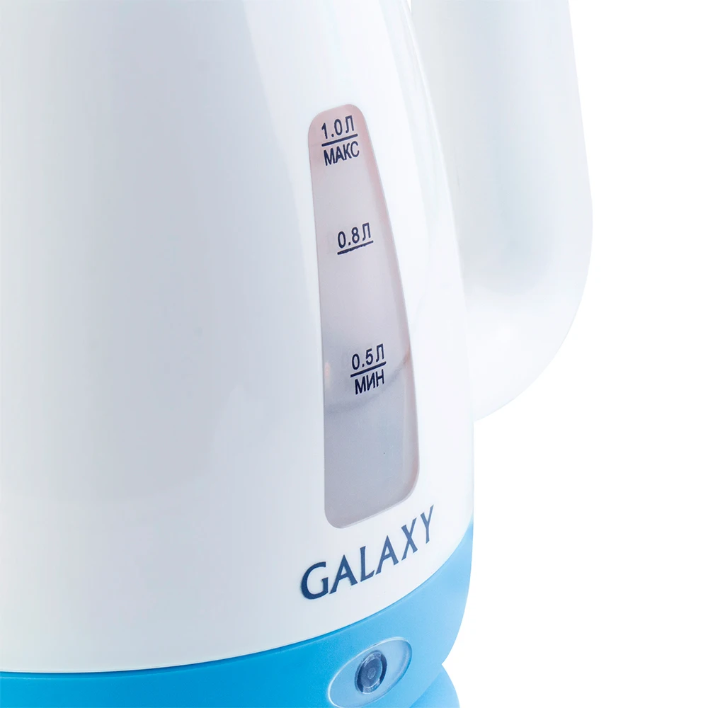 Чайник электрический Galaxy GL 0223(Мощность 900 Вт, объем 1 л, съемный фильтр, отсек для хранения шнура, автоотключение