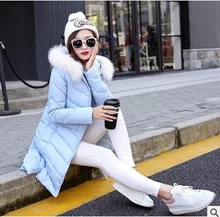 2016 Polyester Solid New Rushed Cotton Womens Winter Jackets And Coats Women Autumn Long Section Padded Hooded Jacket Basic
