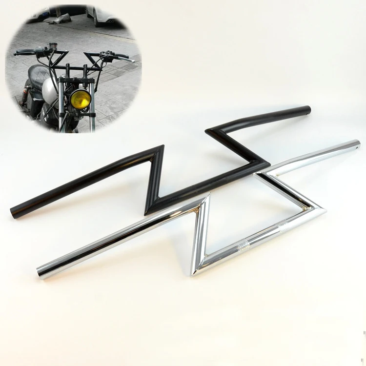 

Motorcycle Retro 22mm 7/8 Lightning shape Handlebar lever For Harley VRSC SOFTALL DYNA TOURING guidon manillar moto pro taper