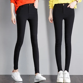 

Autumn New XL- 5XL Fit 35-100kg Women Spring Thin Section Leggings Stretch High Waist Plus Size Leggings Slim Sexy Black Pants