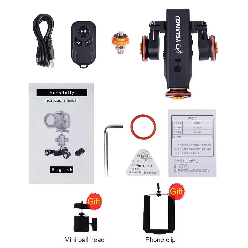 Yelangu L4 Motorized Dolly Slider Remote Control Electric Video Rail Track Slider For Phone DSLR Camera Smartphone iphone Gopro Yelangu L4 Motorized Dolly Slider Remote Control Electric Video Rail Track Slider For Phone DSLR Camera Smartphone iphone Gopro