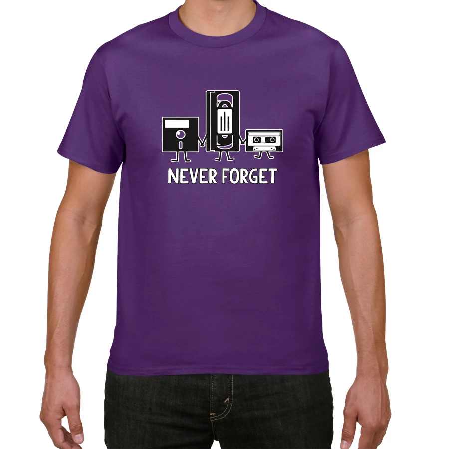Новинка, забавная футболка с надписью Never Forget, с саркастической графической музыкой, мужская повседневная хлопковая Футболка с буквенным принтом, Мужская футболка, homme