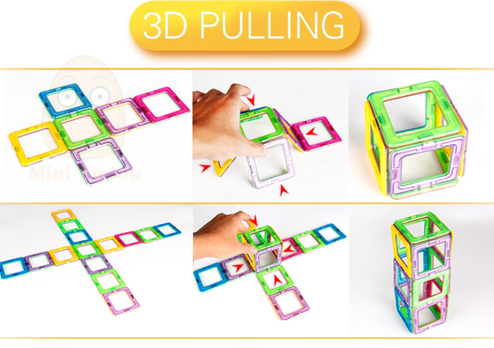 Conjunto de Construção Brinquedo de Construção Mini Blocos Magnéticos Educacional Modelos & Abs Ímã Designer Crianças Ímãs Jogo Presente 52-106 Pçs 8 Brinquedos e hobbies