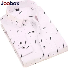 Высокое качество Повседневная однотонная/рубашка в горошек мужская с длинным рукавом отложная вечерняя рубашка с воротником мужская рубашка с принтом