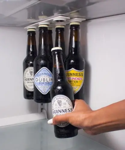 

6 Magntic Bottle Hanger Holder Beer Loft Magnetic Beer Bottle & Jar Hanger For Fridge, Organize w/ Magnet Holder Strips