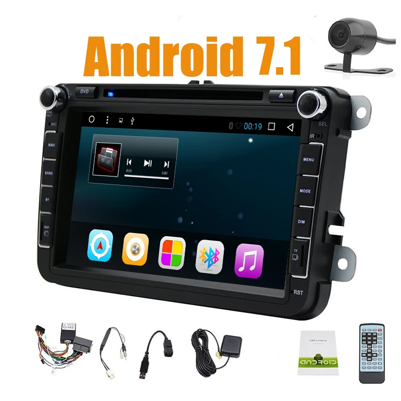 Android 9. 0 HD1024 * 600 CarDVD плеер радио для VW Polo Jetta Tiguan passat b6 cc fabiaWIFI GPS навигация головное