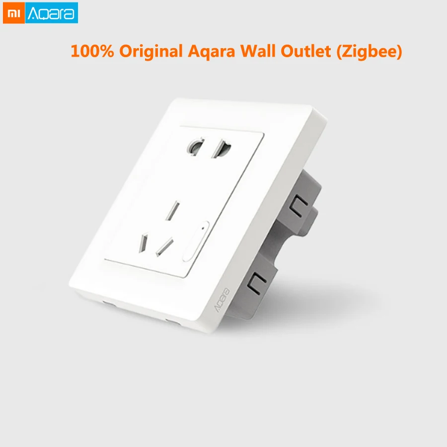 

Original Xiaomi Aqara Smart Wall Socket ZigBee Wireless Switch Mi Home APP Timing Switch Electricity Statistic Security Sockets