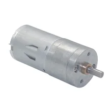 25GA370 DC Gear Motor, Low Speed Motor, High Torque Slow Speed Motor 3V6V12V24V 6~2000RPM linearmotor bringsmart jgb37 550 miniature dc deceleration motor 12v dc high torque slow speed motor 60w speed reversing low speed dc motor