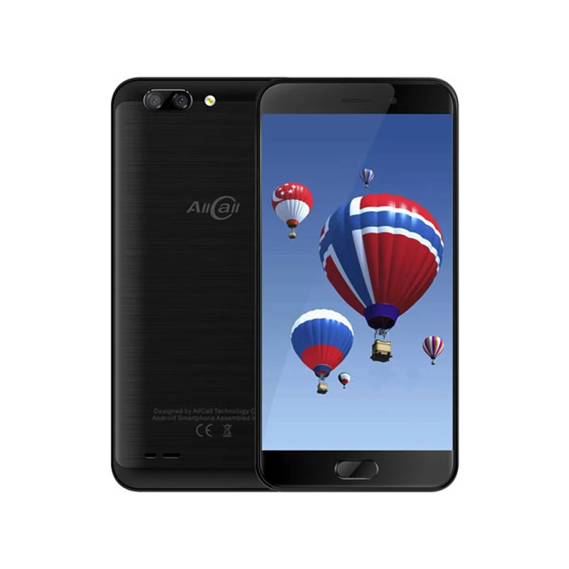 Оригинальный мобильный телефон AllCall Atom 4G 5,2 ''HD 2.5D изогнутый экран двойная задняя камера Android 7,0 MTK6737 четырехъядерный 2 ГБ + 16 Гб 8МП