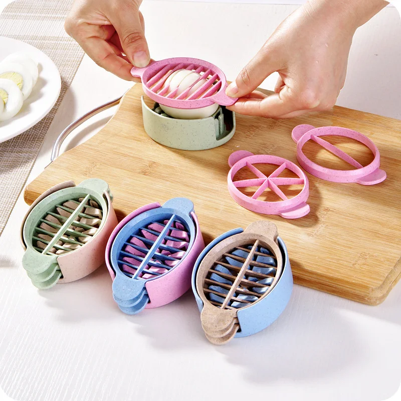 

Wheat Straw Egg Slicer Cutter Egg Cooking Tool Multifunctional Mold Flower Edges Cutter Artifact Gadgets Kitchen Utensils