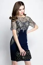 ElaCentelha Brand Dress Summer Women High Quality Embroidery Patchwork Hollow Out Dress Casual Short Sleeve Slim Women's Dresses