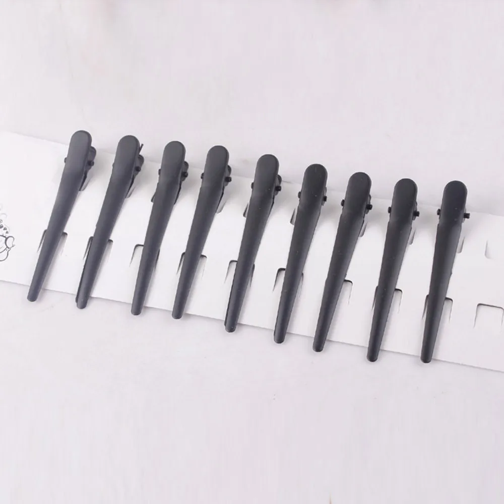 

10PC Set Hair Accessories For Women Black Metal Single Prong DIY Hairstyle Alligator Hair Clip Duck Hair Clips Makeup Tools L58