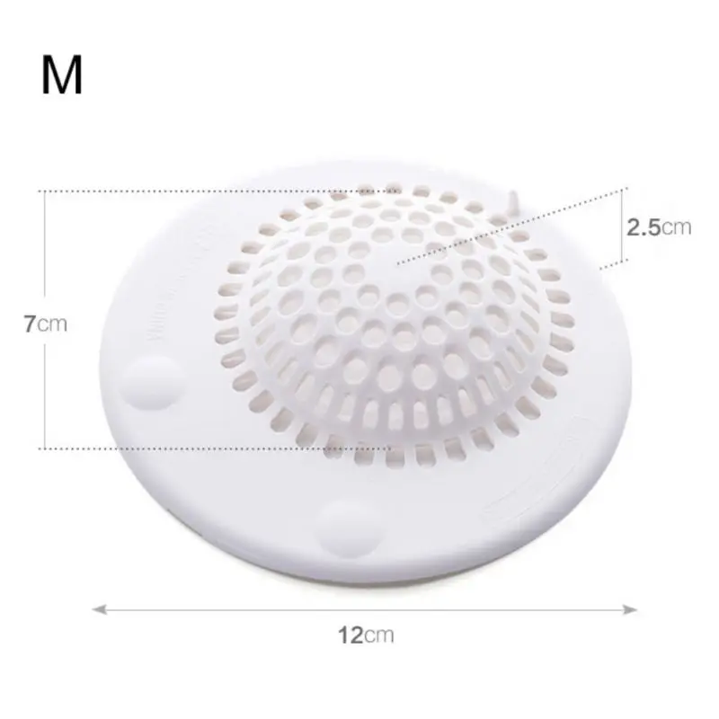 Смола сливная крышка фильтр пробка для волос Catcher протектор дренажа фильтр для раковины для ванной кухонные фильтры - Цвет: M