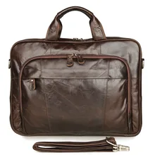 J.M.D натуральная винтажная кожаная мужская портфель кофейного цвета Топ сумка с ручкой для ноутбука Мужская s сумка в деловом стиле 7334Q