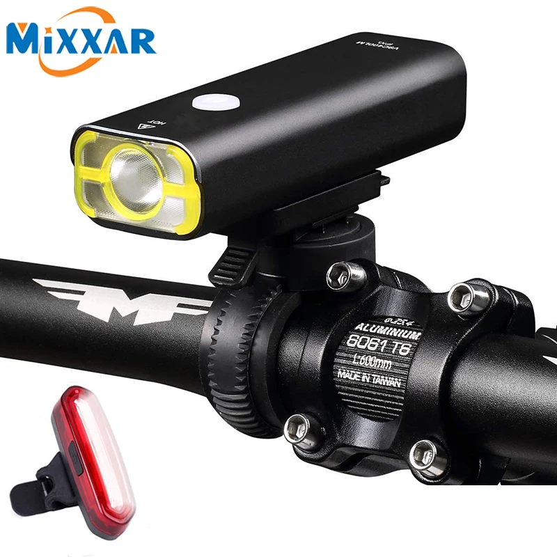 Discount Dropshipping USB Rechargeable Bike Light Front Handlebar Cycling Led Light Battery Flashlight Headlight Bicycle Accessories 0