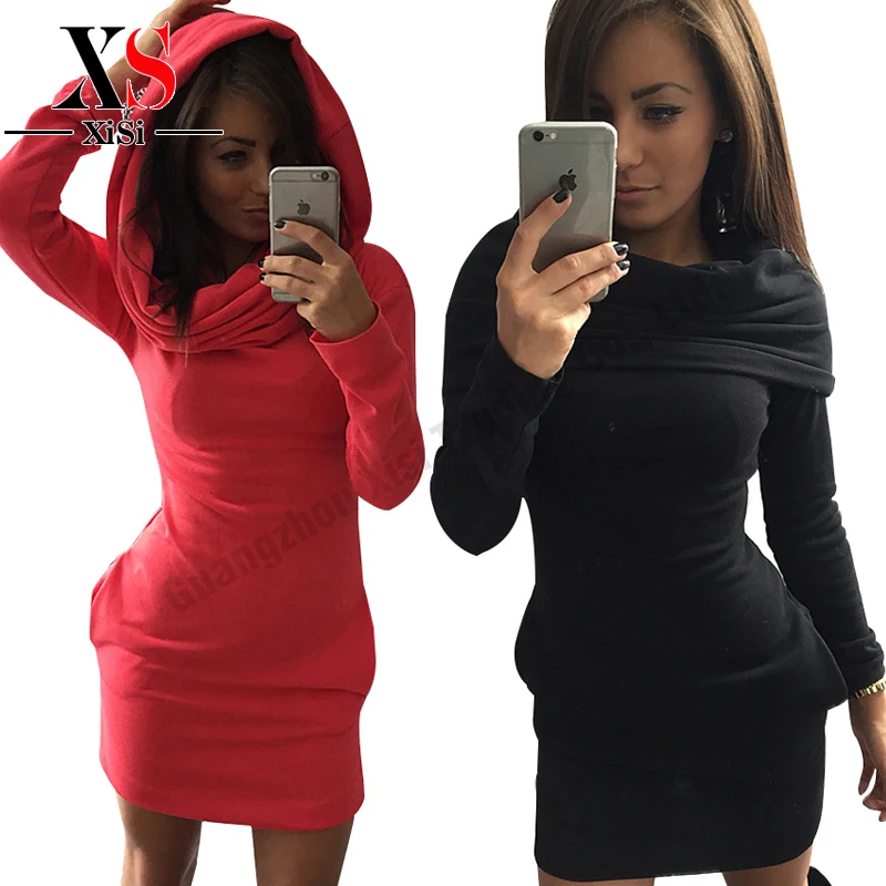 Popular Hooded Sweater Dress-Buy Cheap Hooded Sweater