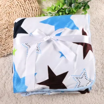 

New Baby Blanket 76*100 Cm Children Warm Fleece Blanket On Bed Soft Plaid Throw Blanket bTRQ0003