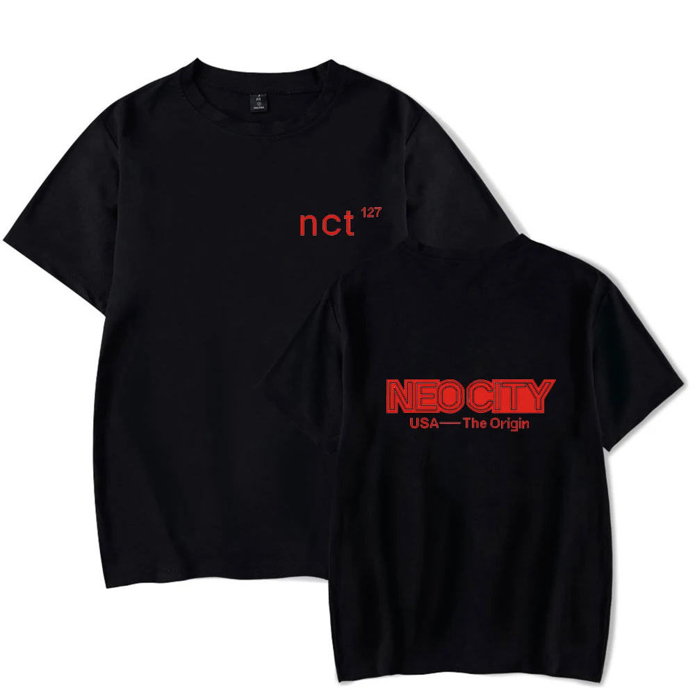 KPOP NCT 127 Футболка мужская футболка с принтом NEO CITY THE ORIGIN Haechan Taeil Taeyong футболки