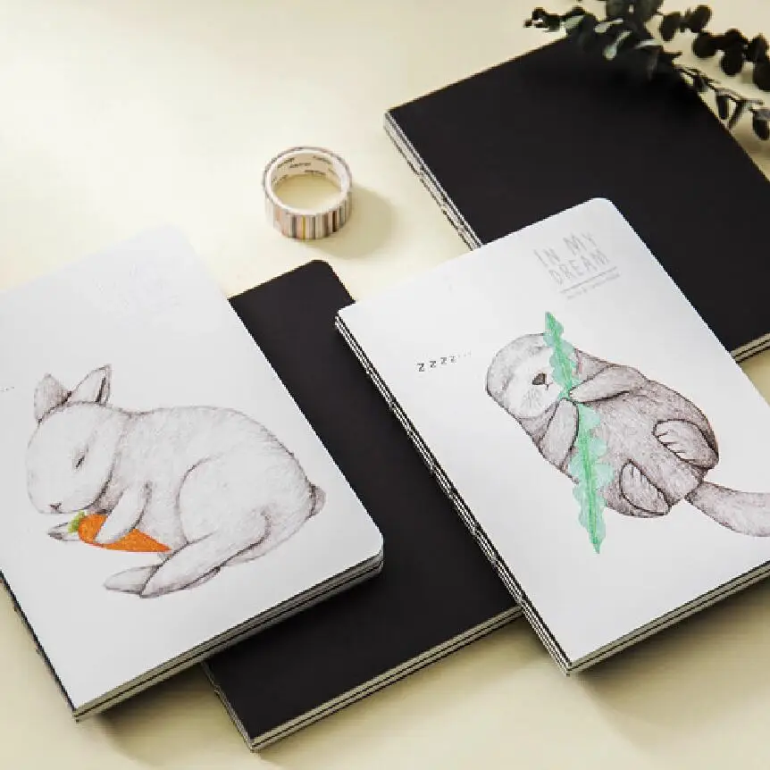 Распродажа милые Kawaii записные книжки с животными A5 блокнот маленький сон