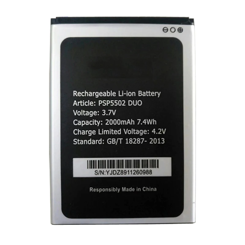 

PSP5502 DUO 2000mAh Battery For Prestigio PSP5502DUO PSP5502 PSP3507 DUO PSP3507 Mobile phone Replacement batteries
