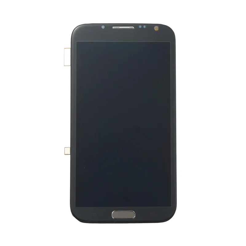 Серый для samsung Galaxy Note II 2 N7105 I317 ЖК-дисплей Дисплей Сенсорный экран процессор изображений с рамкой+ меню сборка кнопок