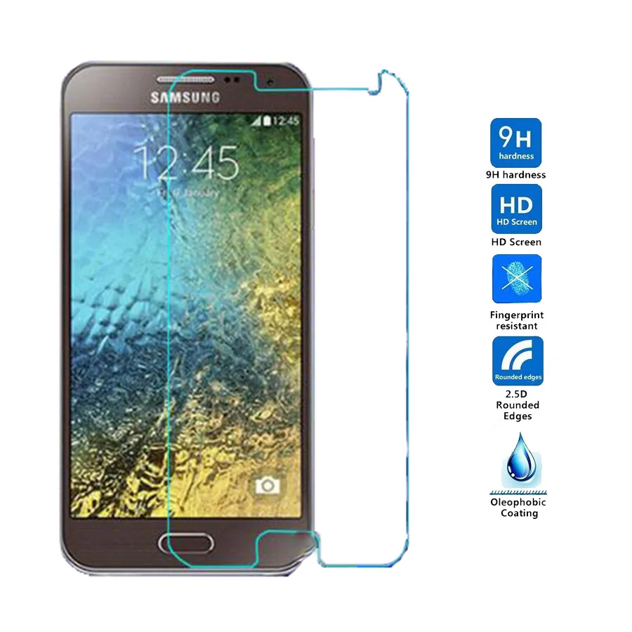 2 шт Для Samsung Galaxy E7 E700 Закаленное стекло Защитная крышка для экрана E5 E500 E500H E500M4