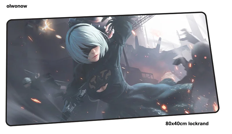 Nier automata коврик для мыши 80x40 см Новое поступление коврик для мыши лучший игровой коврик для мыши геймер толстые персонализированные коврики для мыши Клавиатура ПК коврик - Цвет: Size 800x400x2mm