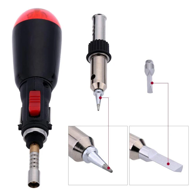 3 in 1 Flame Pure Butane Gas Soldering Solder Iron Pen Gun 12ml
