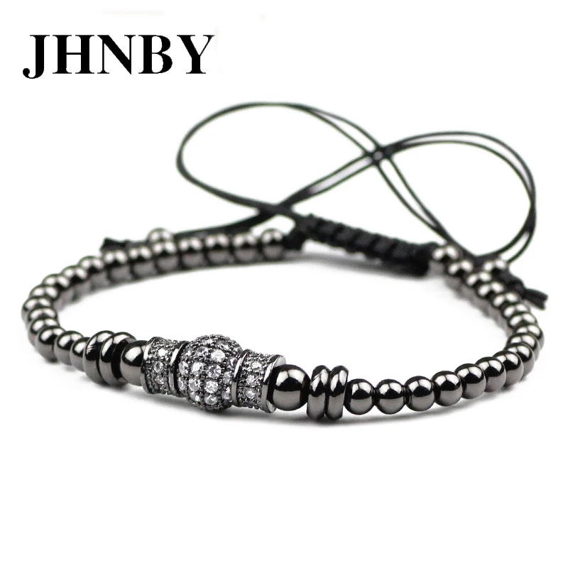 JHNBY мяч монеты 4/5 мм Медь бусины Мода пистолет черный цвет Подвески Для Женщин
