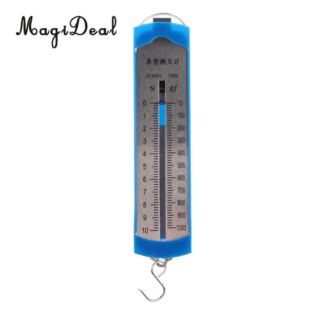 MagiDeal 10N Newton Meter Force Gauge Spring Dynamometer Model for Physics Lab Experiment School Teaching Tools