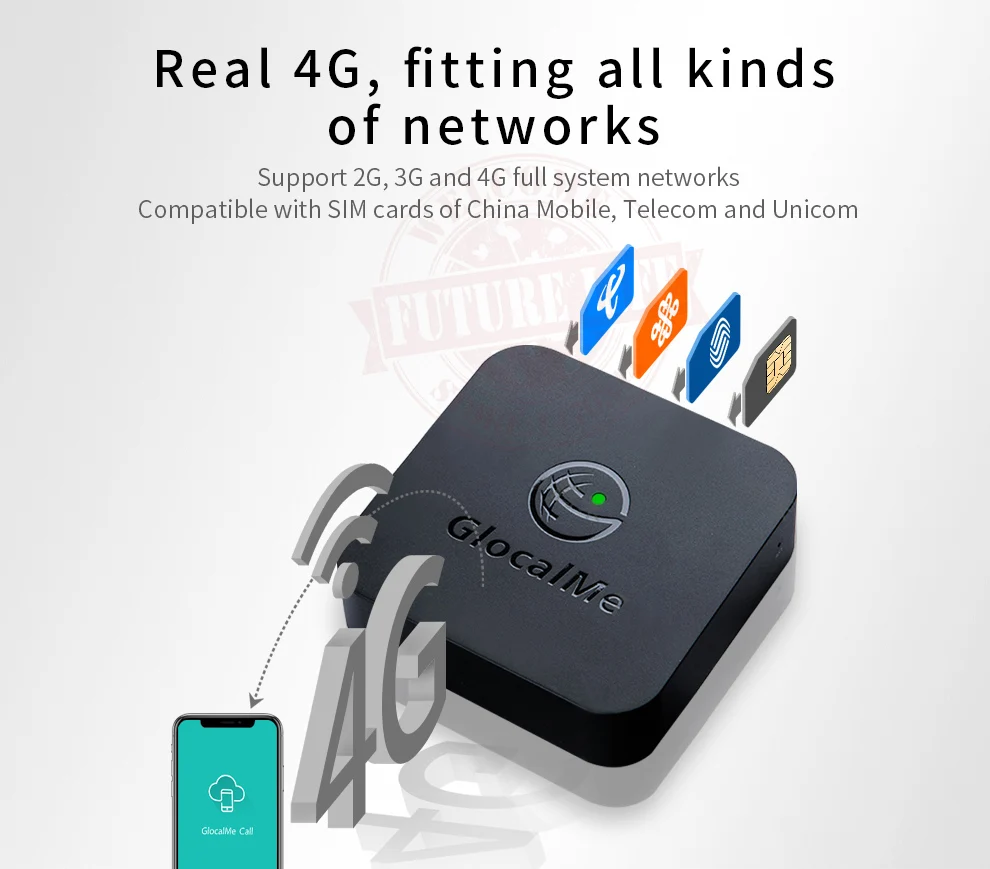4G SIMBOX 4SIM Dual Standby No Roaming abroad for iOS8-12 & Android to transfer Call &SMS No Need Carry
