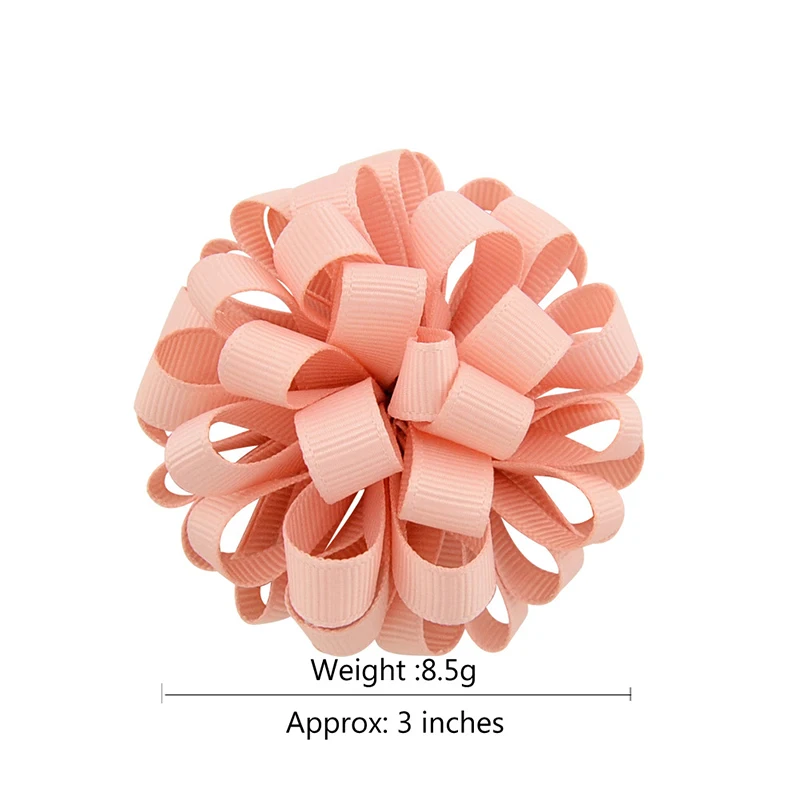 Модные цветочные аксессуары для волос из ткани корейские Многослойные очаровательные большие розовые эластичные резинки для волос