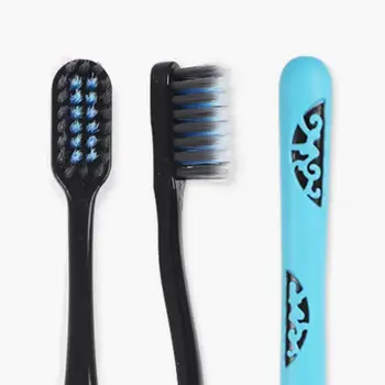 

Black Bamboo Toothbrush Eco friendly Brush Tooth Brosse a Dents Soft Charcoal Toothbrush Nano Tooth Brush Adults 40
