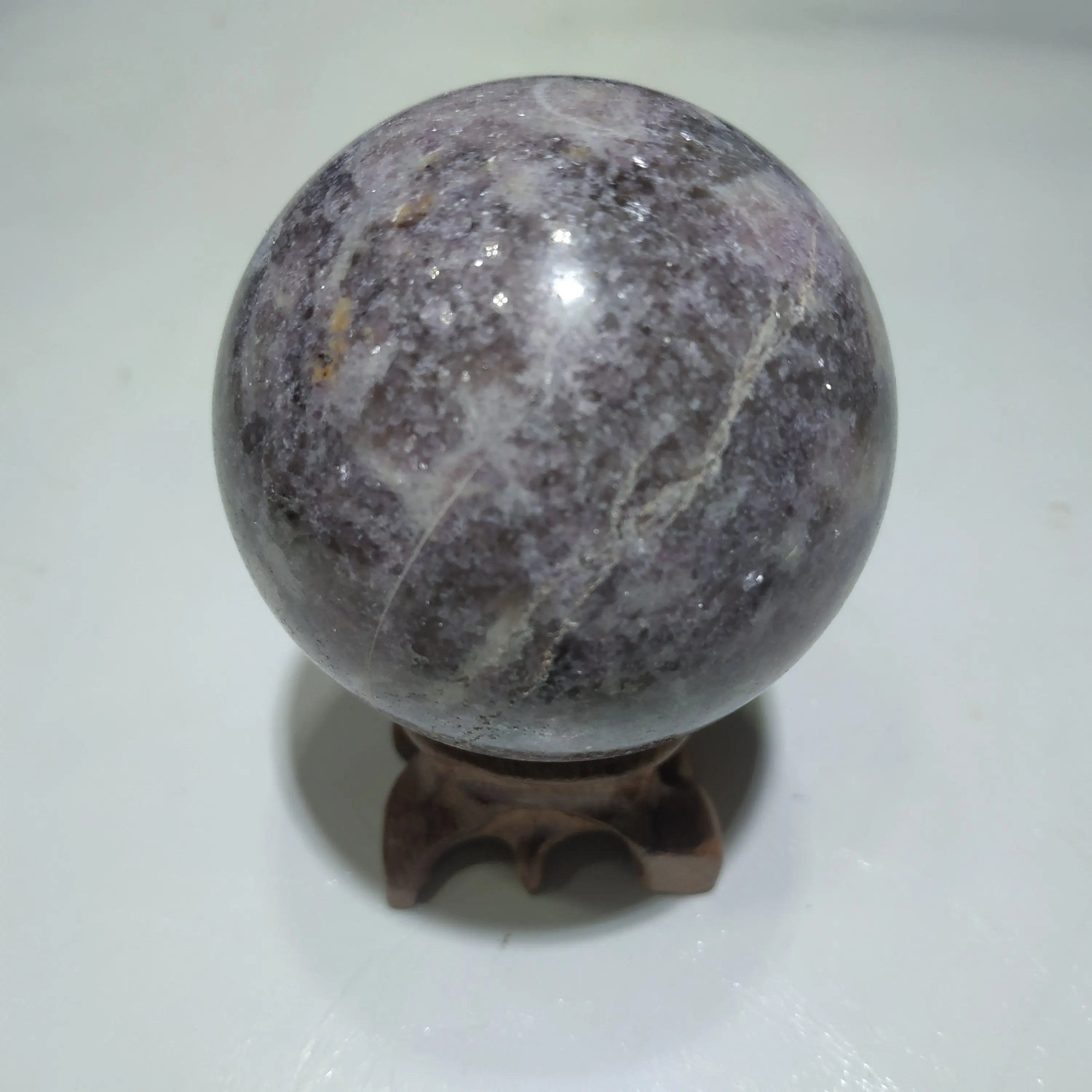 

Natural crystal ball Kunzite sphere home decoration rose kunzite gift