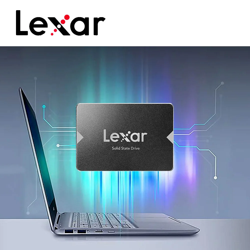 Lexar SSD скорость чтения Max 550 МБ/с. жесткий диск 128G 256G 512G SATA3.0 2," Внутренний твердотельный накопитель Жесткий диск для ноутбука LNS100