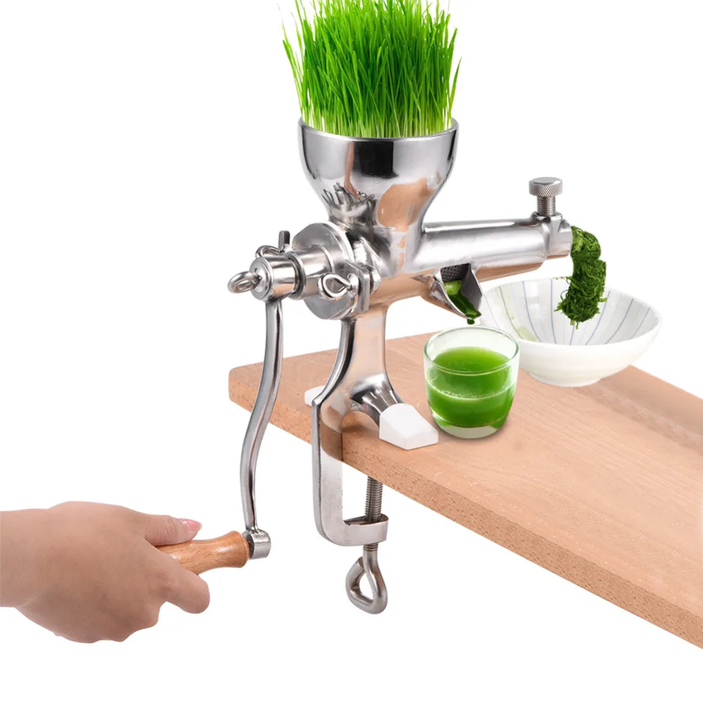 Stainless Steel Wheat Grass Wheatgrass Manual Hand Juicer Health Juice