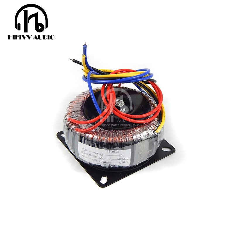 

HIFivv audio copper toroidal transformer circular transformer power amplifier dedicated transformer 40w Output 30-0-30V 9V