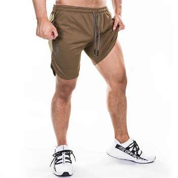 

2019 Shorts Mens Bodybuilding Fast Dry Boardshorts Joggers Sweatpants Summer Male Gyms Fitness Workout Beach Short M-XXXL