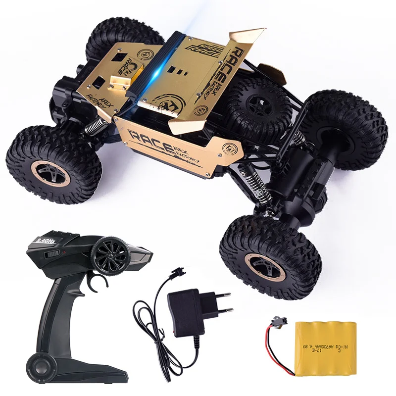 

1:18 Remote Control SUV Machine Remote Control Dirt Metal Shell Vehicle Radio Controlled Machine 4WD RC Car Toys For Boys Gift