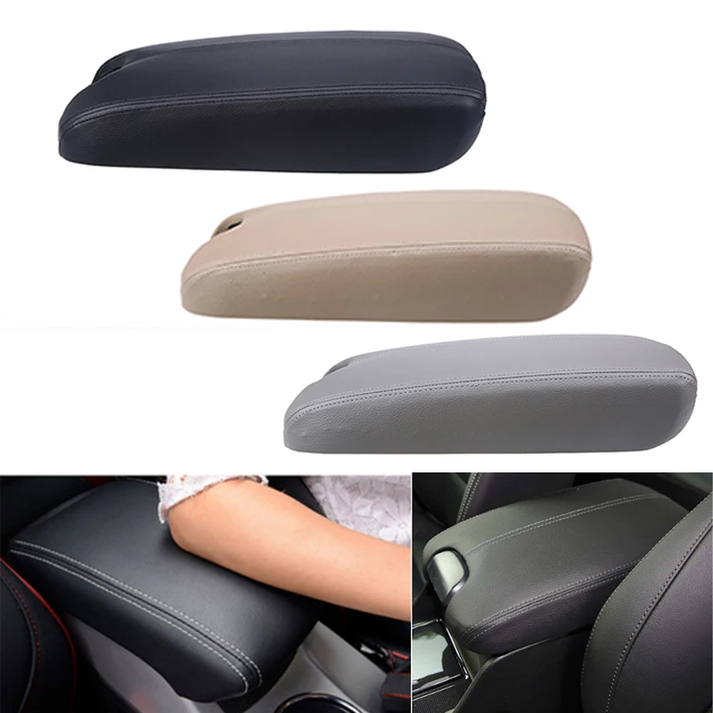 Leather Auto Car Armrest Cover Center Console Armrest Lid For Honda