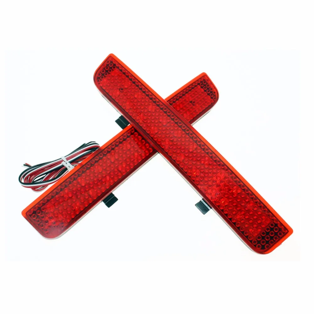 

for Land Rover Freelander LED Red Lens Rear Bumper Reflector Light Car styling Fog Parking Warning Brake Light Tail Lamp 1 Pair